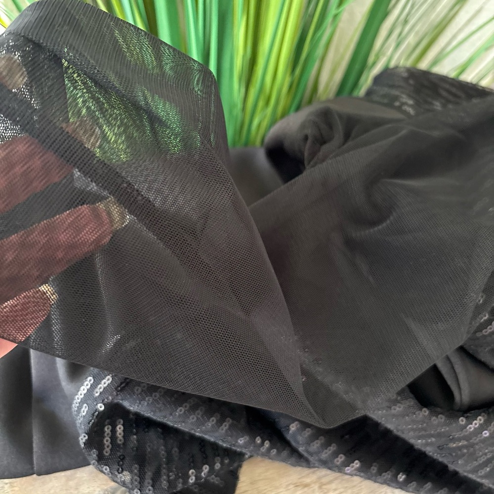 Lane Bryant Black Sequin One-Shoulder Dress - Picture 7 of 10
